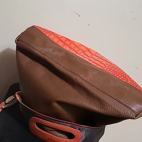 Vince Camuto Leather Monnogram Handbag - Picture 8 of 10